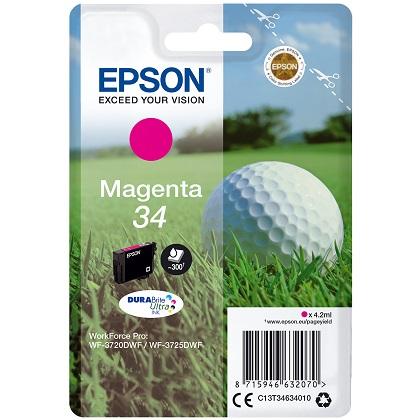 EPSON μελάνι​ 34 DURABrite Ultra Golf Ball​ Magenta